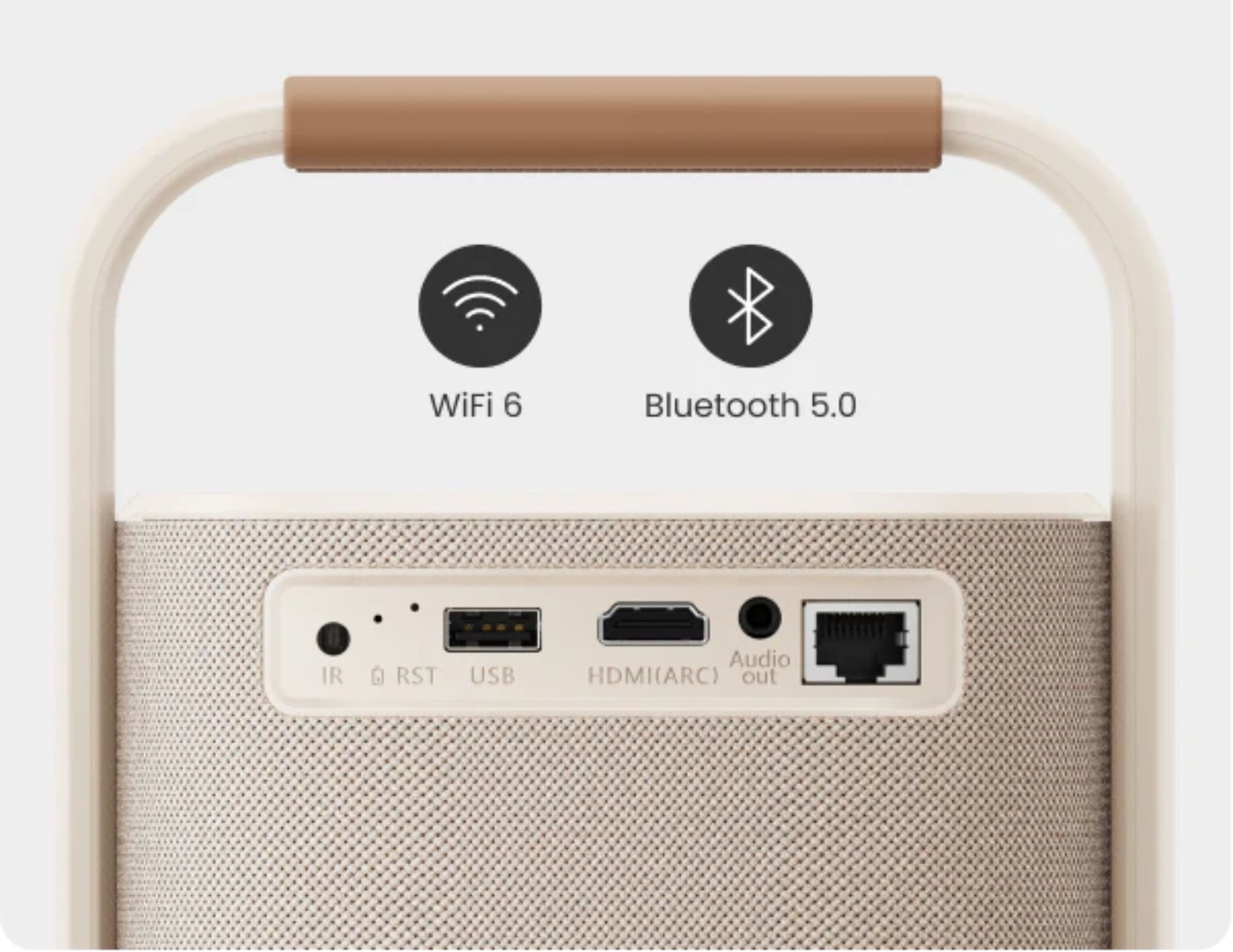 Yaber T2 Plus GTV portable projector with Google TV JBL sound and native 1080P.