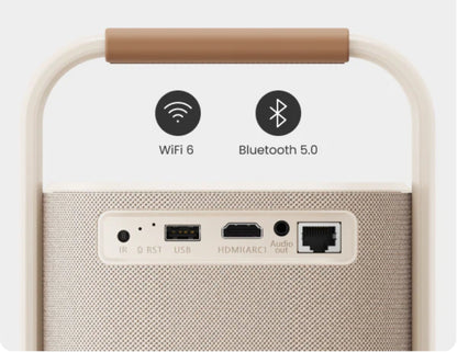 Yaber T2 Plus GTV portable projector with Google TV JBL sound and native 1080P.