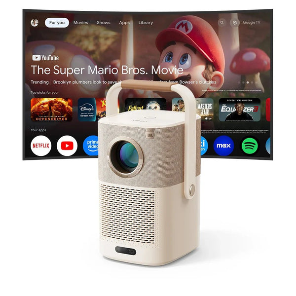 Yaber T2 Plus GTV Portable Smart Projector with Google TV JBL Speakers Full HD Qatar