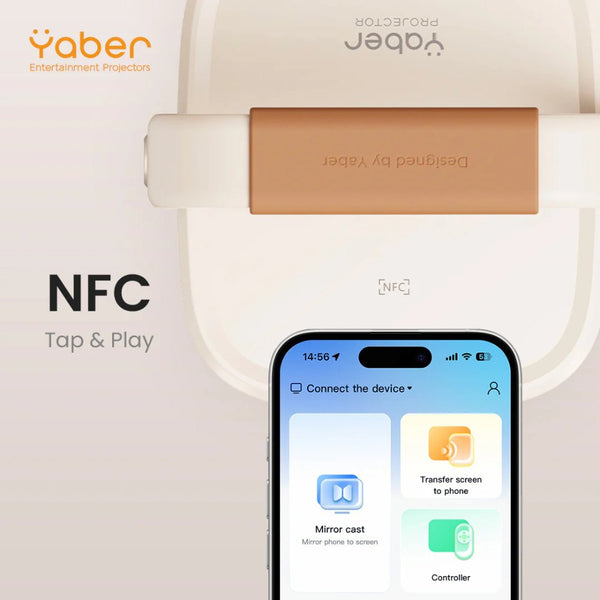 Yaber T2 Plus GTV Portable Smart Projector with Google TV JBL Speakers Full HD Qatar