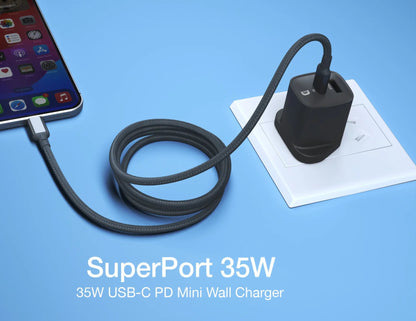 Zendure SuperPort 35W USB-C PD Mini Wall Charger Black White Qatar