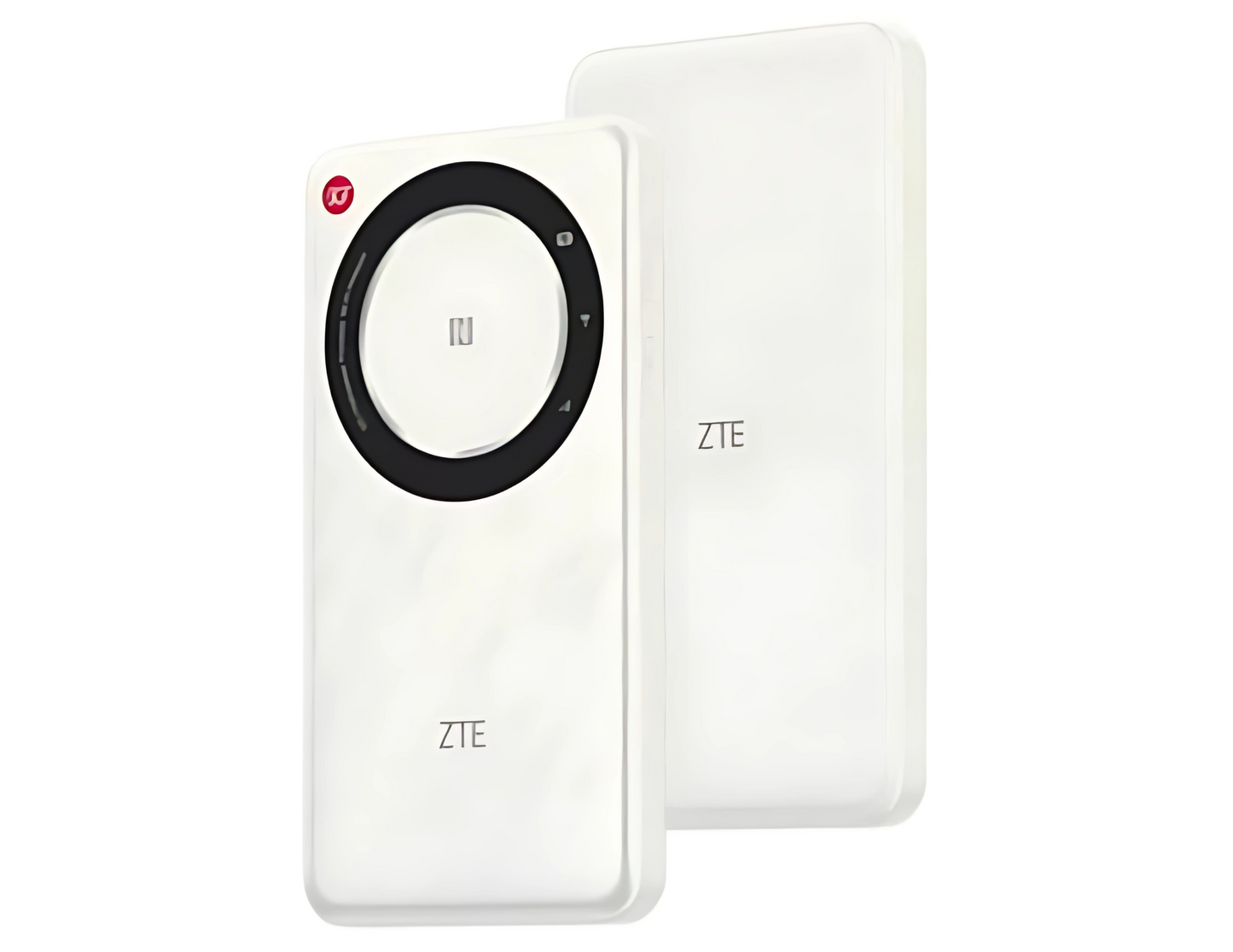 ZTE U30 Air 5G Pocket WiFi Router front and back view White.