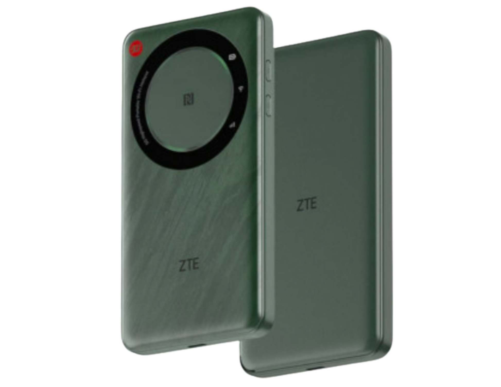 ZTE U30 Air 5G Pocket WiFi Router front and back view.