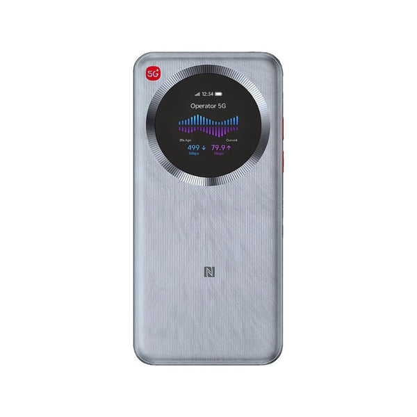 ZTE U30 Pro 5G WiFi 6 Portable Mobile Router with Touchscreen Display White Qatar